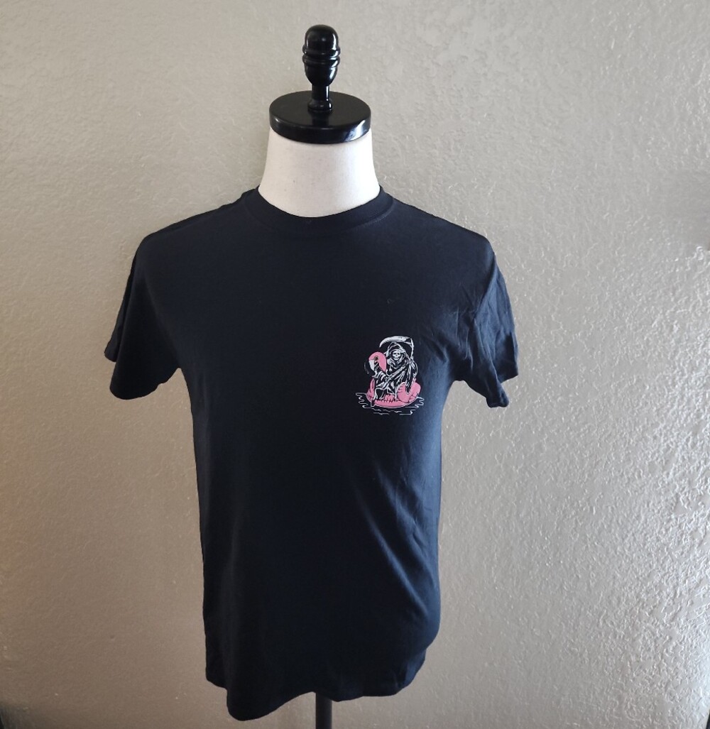 Retrofit Black Short-Sleeve Cotton Tee - S